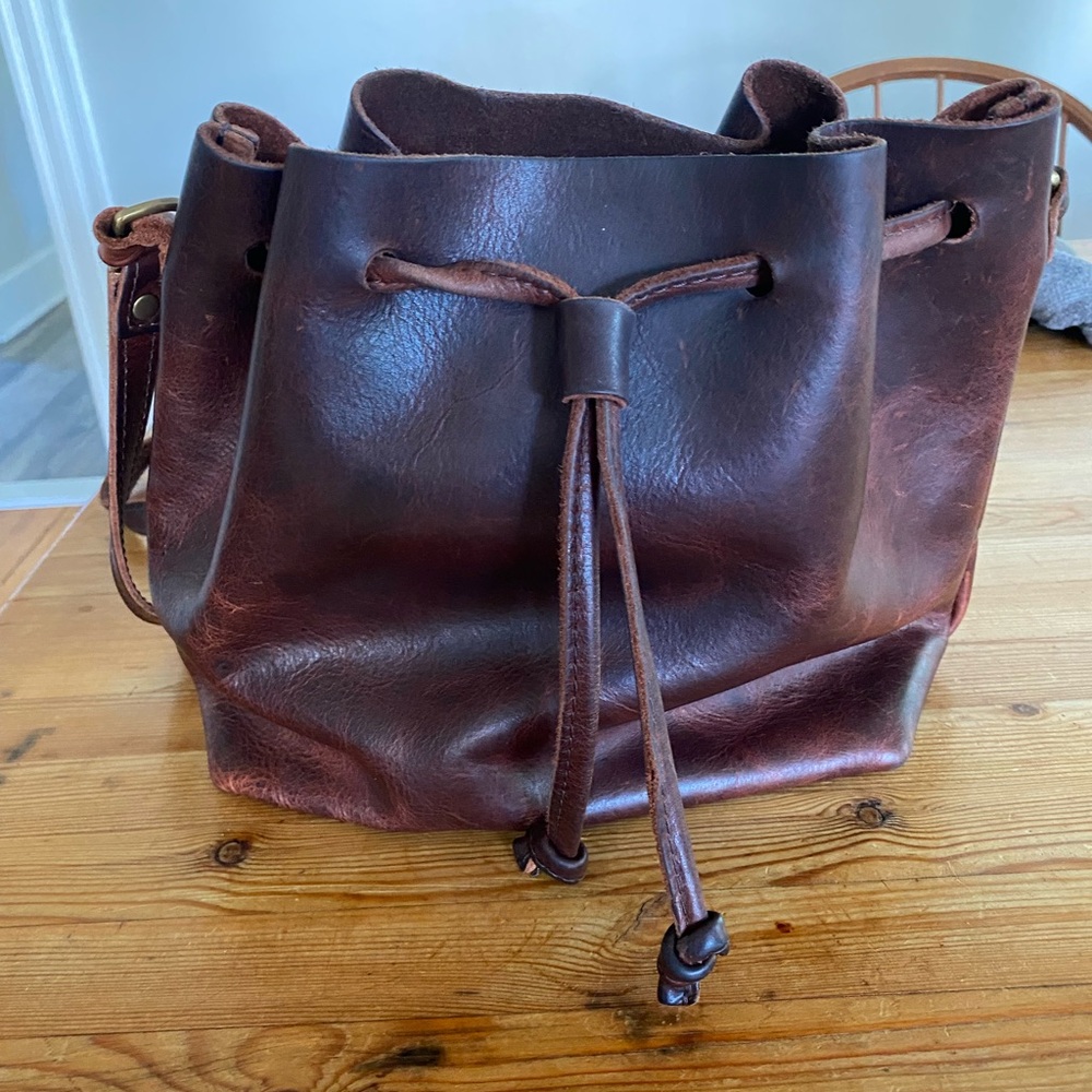 Portland Leather Brown Crossbody Bag